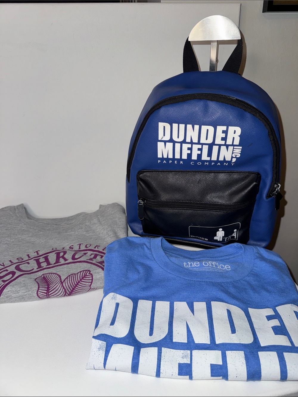The Office 3pc Bundle - Dunder Mifflin Mini Backpack & 2 Shirts